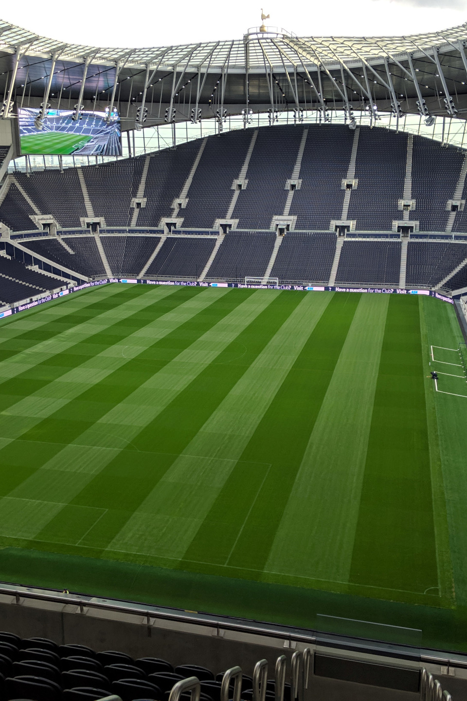 A football stadium